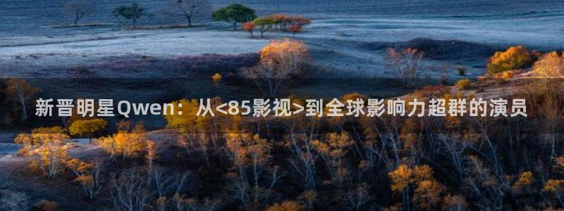 6080新视觉影院在线播放：新晋明星Qwen：从<85影视>到全球影响力超群的演员