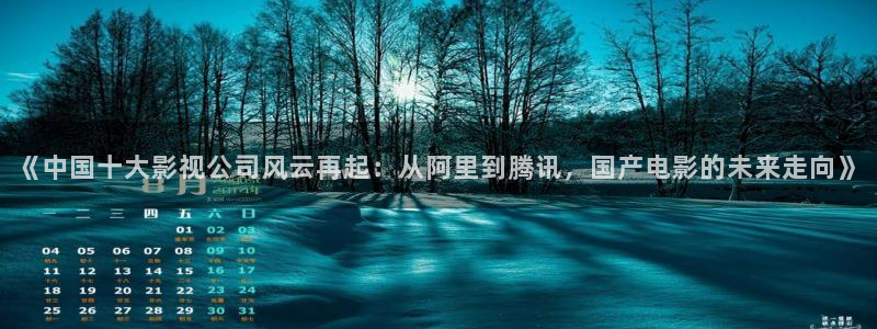 y6080新视觉：《中国十大影视公司风云再起：从阿里到腾讯，国产电影的未来走向》